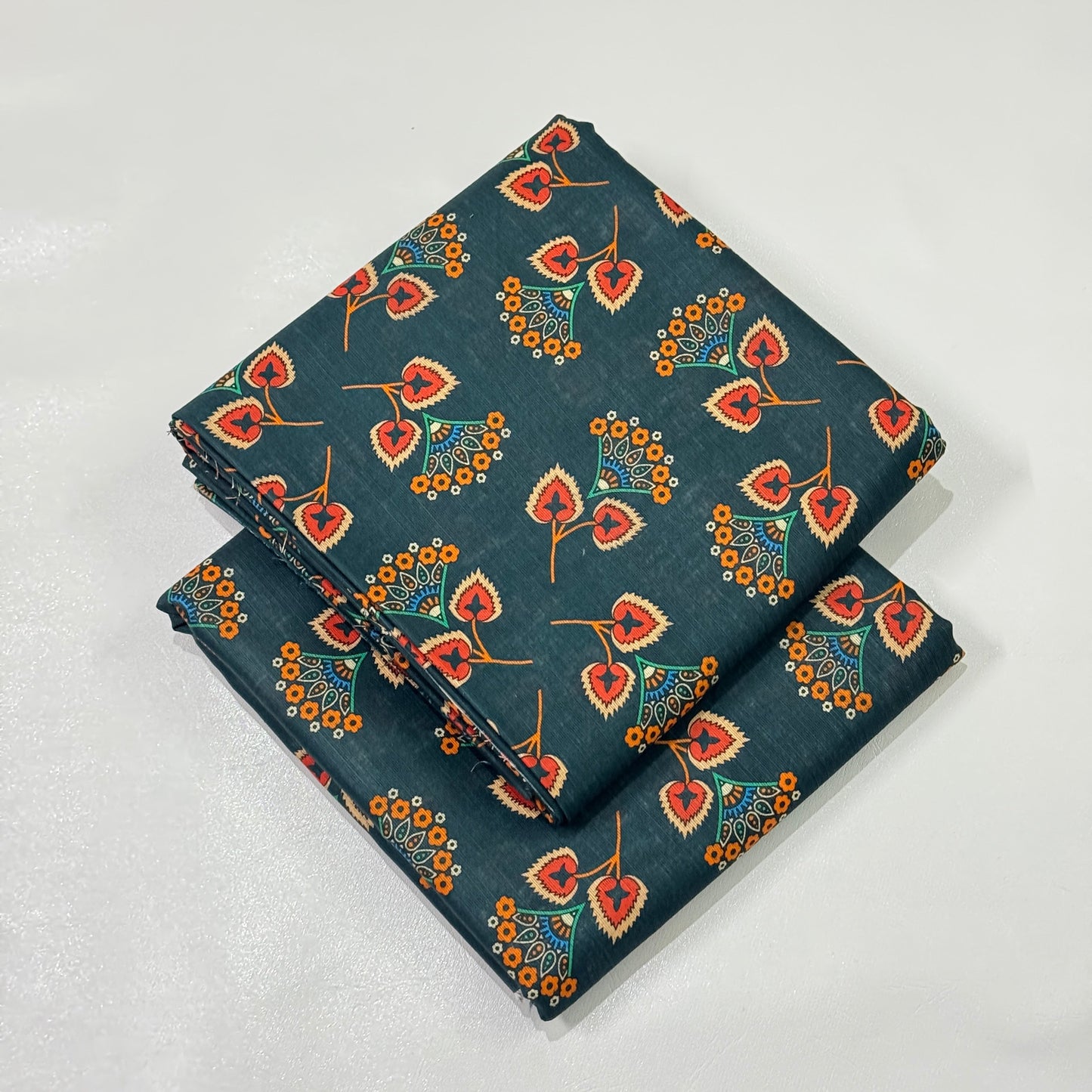 2 Pc Khaddar All Over Print Suit