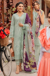 MS 42-Lawn 3 piece Fully Embroidered With Digital Printed Poly Lawn Dupatta Chicken kari borring Embroiderys