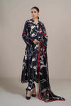 MB 608-3 Piece Unstitched Embroidered Lawn Suit ( Fine Printed Chiffon Dupatta )