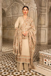 Dhanak Stuff 3 piece Fully Embroidered With Fully Embroidered Dhanak Shawal AD-458 DhanakStore