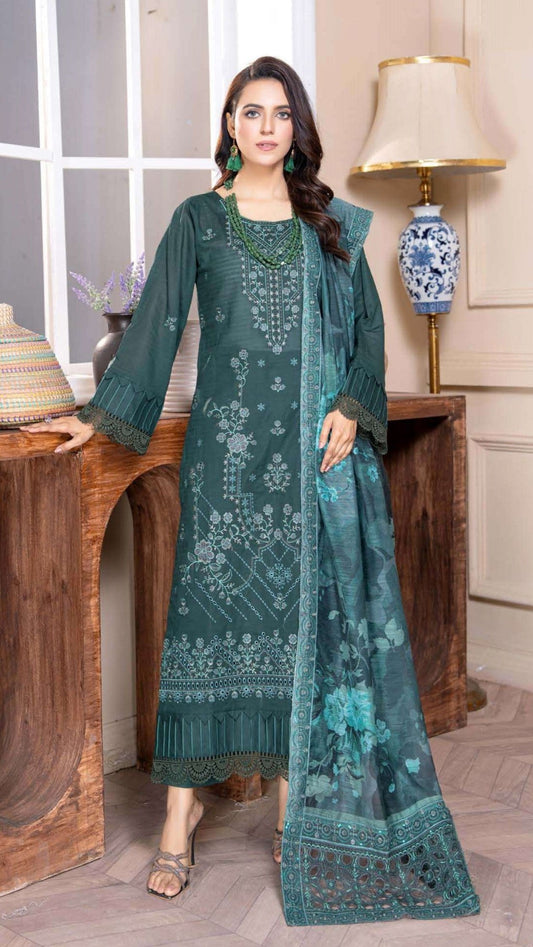 3 Piece Doria Lawn Embroidered Suit