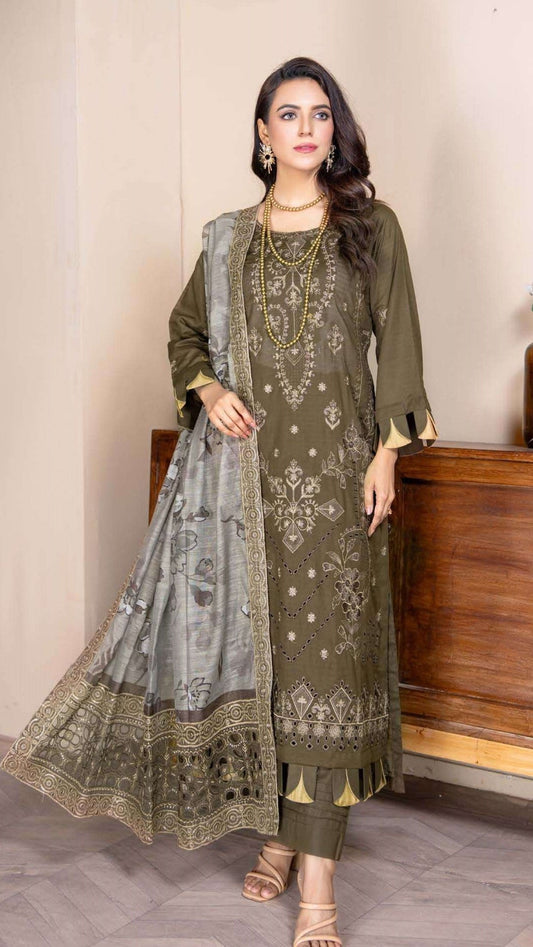 3 Piece Doria Lawn Embroidered Suit