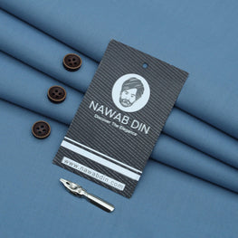 Luxury Wash & Wear Suit - Mariner Blue - Nawab Din