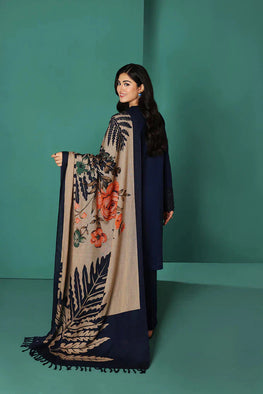 NS 195-3PC-unstitched-heavy-embroidered-dhanak-suit-printed-woolen-dupatta