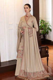 BR 660-3 Piece Dhanak Embroidery Suit With Dhanak Embroidery Dhanak Shawl