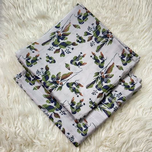 2 Pc Lawn All Over Print Suit