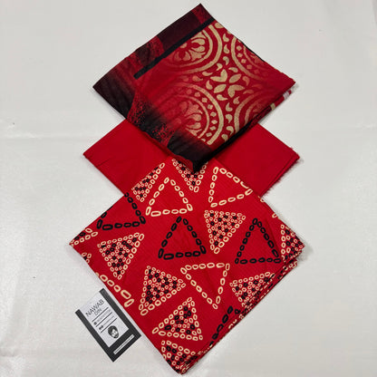 3 Pc Doria Linen Printed Unstitched Suit