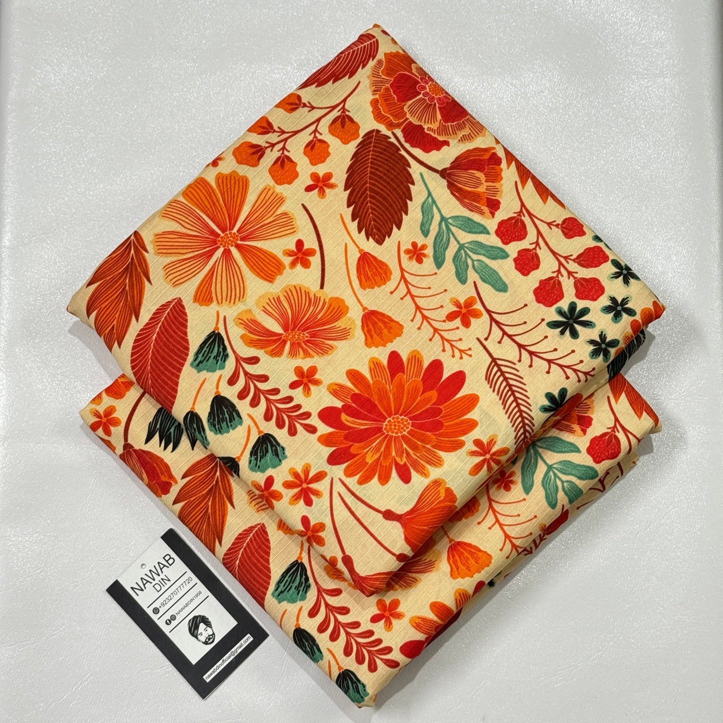 2 Pc Doria Linen Printed Suit