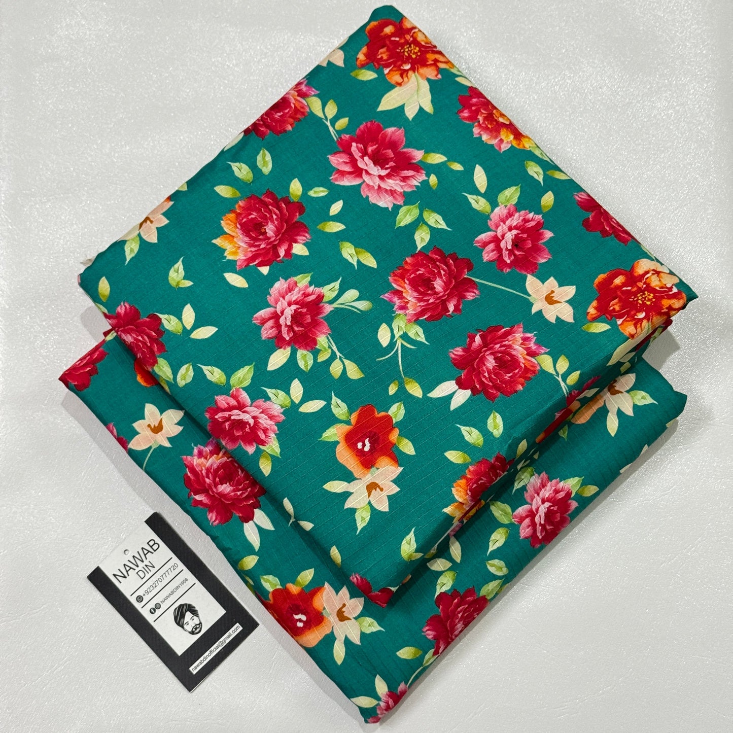 2 Pc Doria Linen Printed Suit