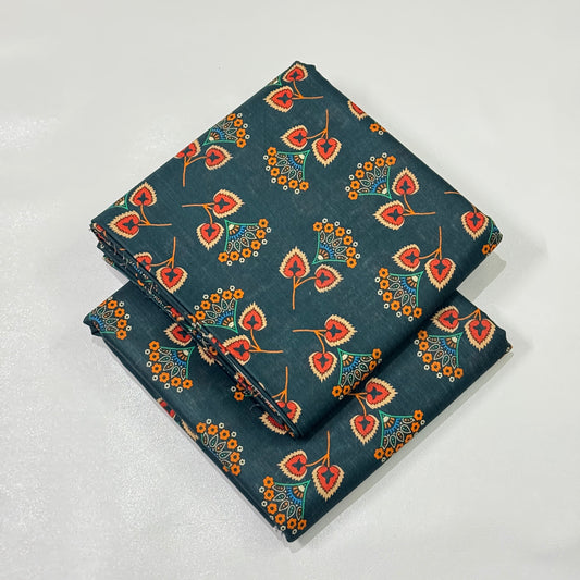 2 Pc Khaddar All Over Print Suit