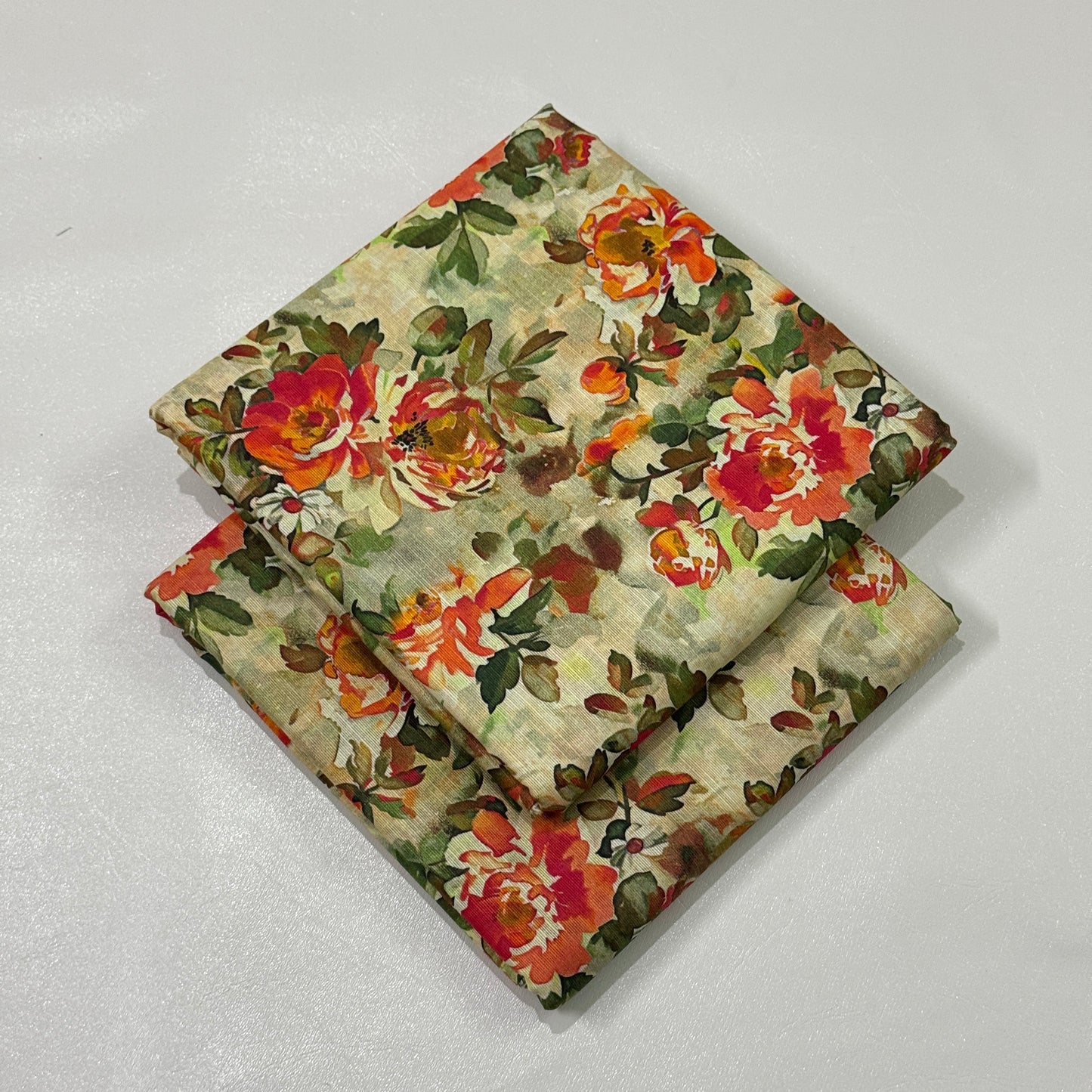 2 Pc Khaddar All Over Print Suit