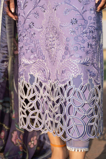 MS 04-Lawn stuff 3 Piece fully Embroidered with Silk Poly Lawn Dupatta