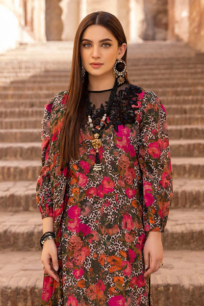 3 Piece Unstitched Digital Printed Linen Suit  Digital Printed Linen Dupatta