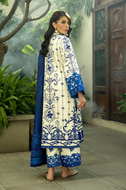 ZC 424-3 Piece Unstitched Digital Printed Lawn Suit ( Fine Printed Lawn Dupatta )