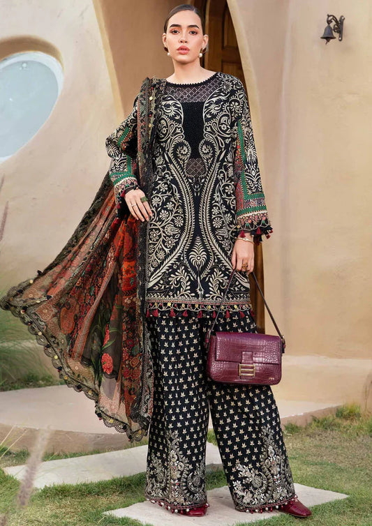 MB 466-3Pc Digital Printed Lawn Shirt with Printed Lawn Dupatta