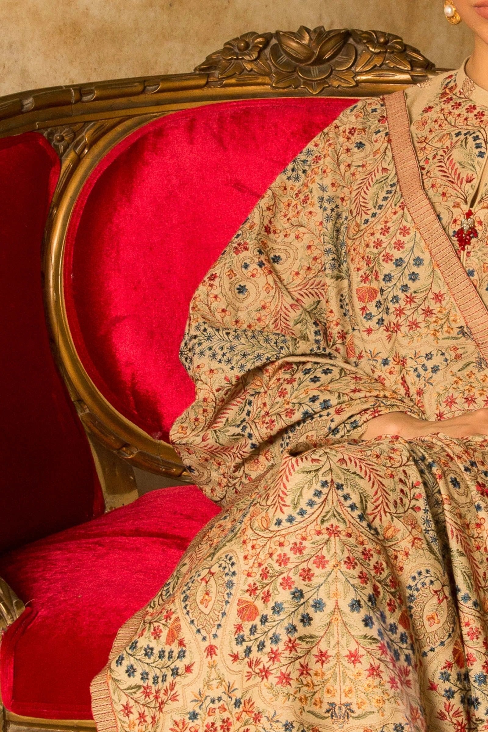 BR 870-Dhanak Stuff 3 Piece Fully Embroidered With Dhanak Fully Embroidered Shawal DhanakStore 